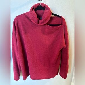 Cold shoulder sweater